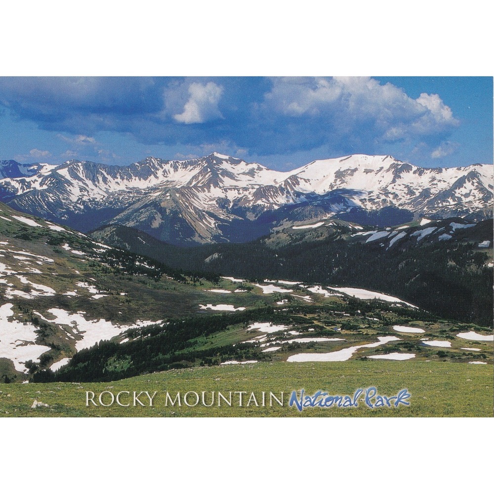Rocky Mountain National Park Never Summer Postcard Colorado Scenic Alpine Travel